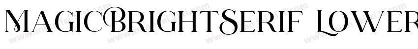 MagicBrightSerif Lowercase字体转换